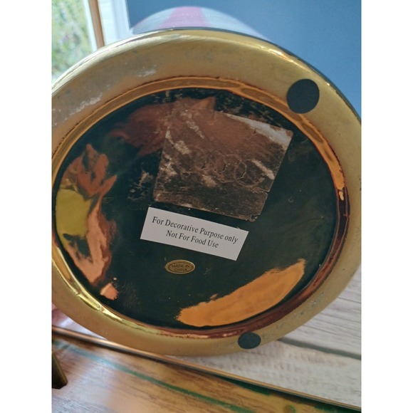 NEW Pink Ceramic Jar Vase With Removable Lid  Gold Accents Decorative - Picture 6 of 6